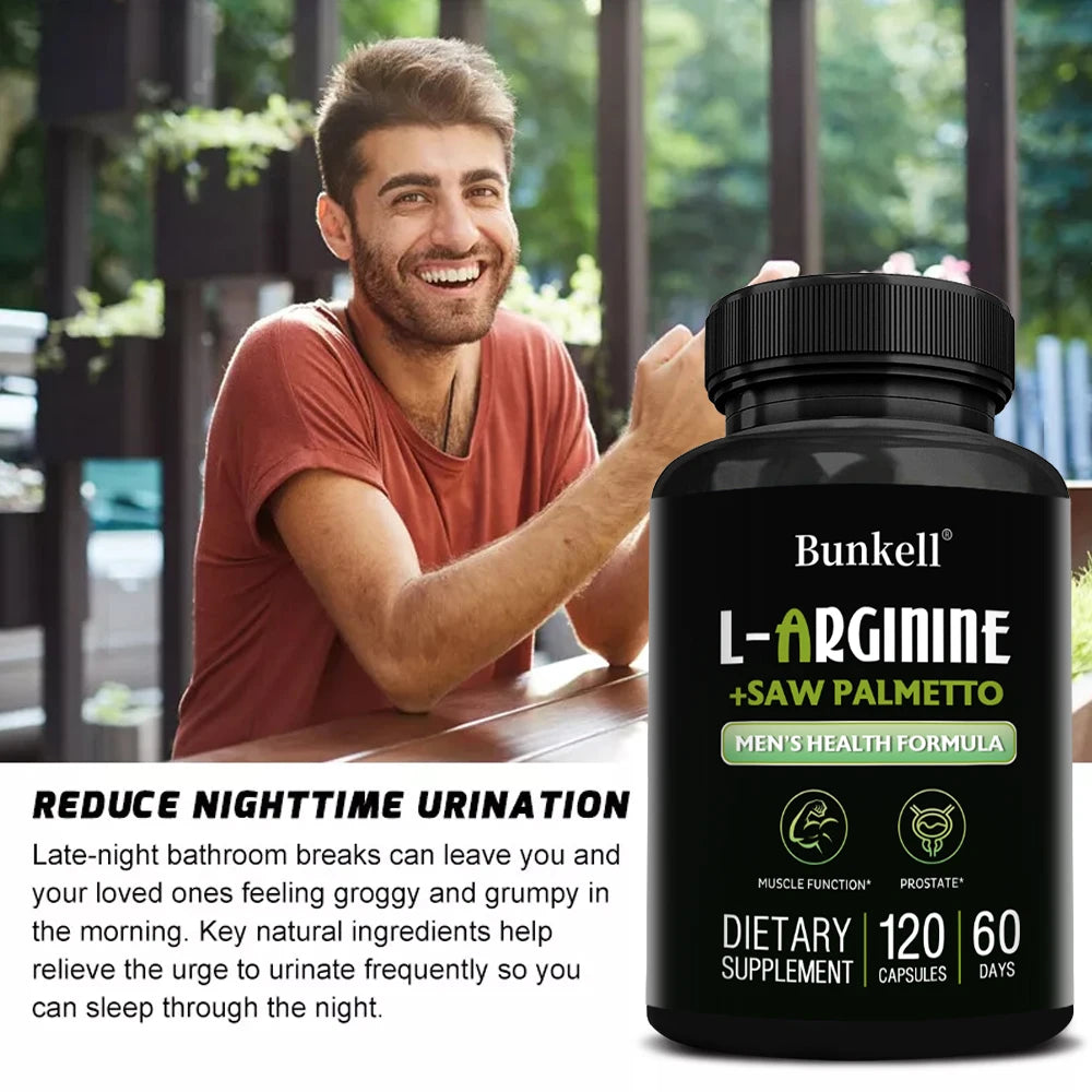 L-Arginine + Saw Palmetto – Men’s Health & Vitality Support | True North Finds