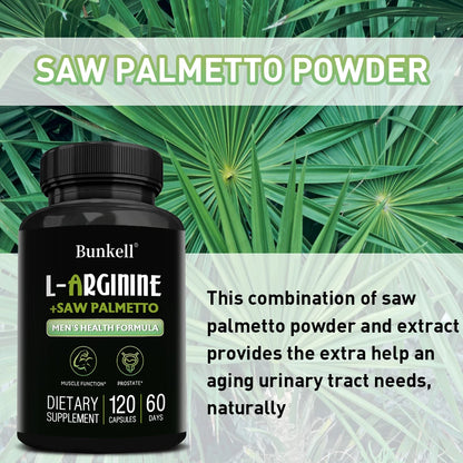 L-Arginine + Saw Palmetto – Men’s Health & Vitality Support | True North Finds